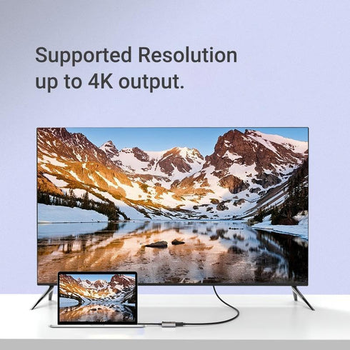 Fonus 4K 11" (1st/2nd/3rd/4th USB C to HDMI Adapter Projector Converter TV Video Hub Compatible with iPad Pro Gen)