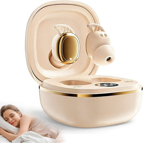 Sleep Earbuds for Side Sleepers, Invisible Sleep Headphones, ENC Noise Blocking, Wireless