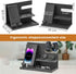 AliveByte Wood Phone Docking Station - Gifts for Men Desk or Nightstand Organizer - Birthday Gifts for Husband, Fathers