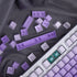 Gradient Purple Keycaps Set, 125 Keys Cherry Profile Dye Sub PBT for 60% 65% 95% Mechanical Keyboards