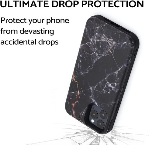 TORU CX PRO Wallet Case for iPhone 12 Pro/iPhone 12 - Protective Shockproof Heavy Duty Cover with Hidden Card Holder,
