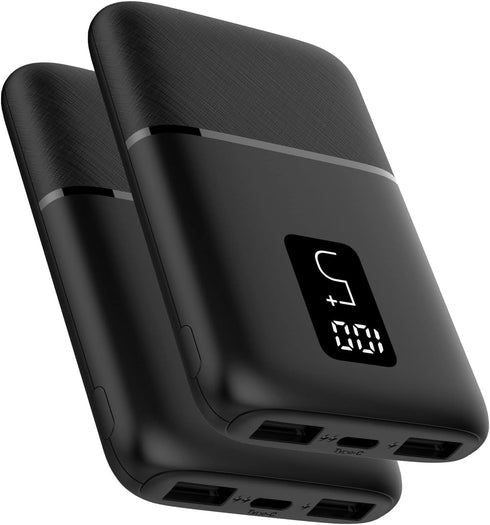 Vida IT 2-Pack Small Power Bank, 5000mAh USB Battery Pack for Heated Clothing Vest Jacket, Portable Phone Charger for
