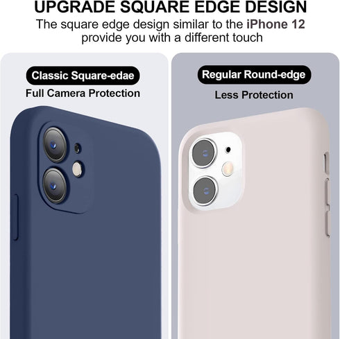 Vooii iPhone 11 Case - Navy Blue, Upgraded Liquid Silicone, Soft Anti-Scratch Lining, Square Edges, Camera Protection,