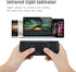FOSA 2.4G Mini Keyboard with Touchpad, Rechargeable USB Portable Handheld Keyboard for Smartphones, Laptops