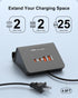 WUKUR USB C Charger Block 25W, Multiple USB Charging Station for iPhone 15/14/13/12, iPad, Samsung Galaxy, Google