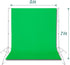 EMART 5x7ft 2 Green Screen Backdrop, Polyester Wrinkle-Resistant Curtain Fabric, Chroma-Key greenscreen Cloth Sheet