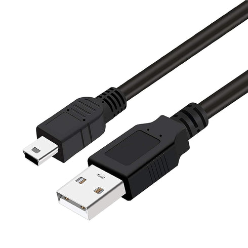 SaiTech IT USB 2.0 A to Mini 5 pin B Cable for External HDDs/Camera/Card Readers/MP3 Player (Black, 10 Pack, 3 Feet)