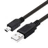 SaiTech IT USB 2.0 A to Mini 5 pin B Cable for External HDDs/Camera/Card Readers/MP3 Player (Black, 10 Pack, 3 Feet)