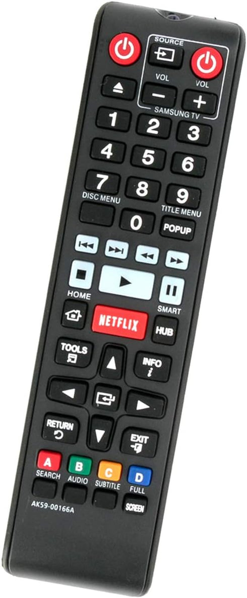 AK59-00166A Remote Control Replacement for Samsung Blu-ray Disc Player Models BD-FM59, BD-F5900, BD-FM59C, BD-F7500