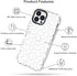 MOSNOVO Clear TPU Bumper Case for iPhone 13 Pro Max - Military-Grade Drop Protection with Anti Peel Off Tech - White