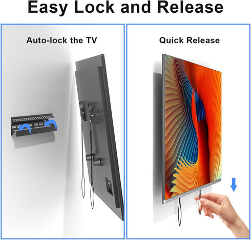 Suptek Studless TV Wall Mount for Most 23-60 Inch TVs up to 99 lbs, Low Profile No Drill TV Mount, Drywall TV Bracket