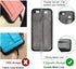 TOOVREN iPhone SE Case 2020/2022 - Phone Lanyard Neck Strap with Card Holder for iPhone 8/7 Wallet Case, Gray