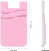 2Pack Phone Wallet,Silicone Credit Card Holder Stick on Double Pocket for Back of Cell Phone case-Sky Blue,Pink