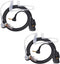 UAYESOK 2.5mm Walkie Talkie Earpiece with Mic PTT, 1-Pin Acoustic Tube Headset for Motorola Talkabout Radio (2 PACK)