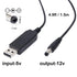 USB to 12V Adapter, 5V to 12V Step Up Cable Cord with DC Jack 5.5 x 2.1mm for Fan, Lamp, Keyboard, Router, Speakers