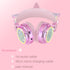 Kids Wireless Headphones - LED Light Up Bluetooth Unicorn Headphones with Microphone for School/Xmas/Online Study