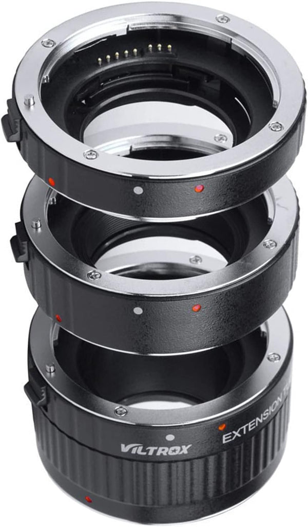VILTROX DG-C Metal Mount Auto Focus Macro Extension Tube Set Adapter Ring (12mm+20mm+36mm) for Canon DSLR EF/EF-S Lens