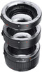 VILTROX DG-C Metal Mount Auto Focus Macro Extension Tube Set Adapter Ring (12mm+20mm+36mm) for Canon DSLR EF/EF-S Lens