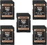 Gigastone UHS-II MicroSD to SD Memory Card Adapter, Camera Ultimate Adapter 5-Pack