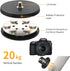UTEBIT Magnetic Camera Mount Base Stand Kit 66mm, Magnet Tripod with 1/4 Screw Mini Ball Head, GoPro Adapter, Phone