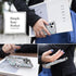 Silverback iPhone 12 Pro Max Case, Moving Liquid Holographic Glitter with Kickstand, Clear Silver