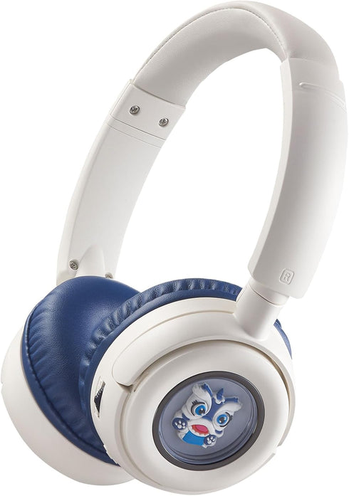 Wireless On-Ear Headphones Bluetooth with Microphone, Lightweight Foldable Wireless Headphones, Built-in LED Lights, FM
