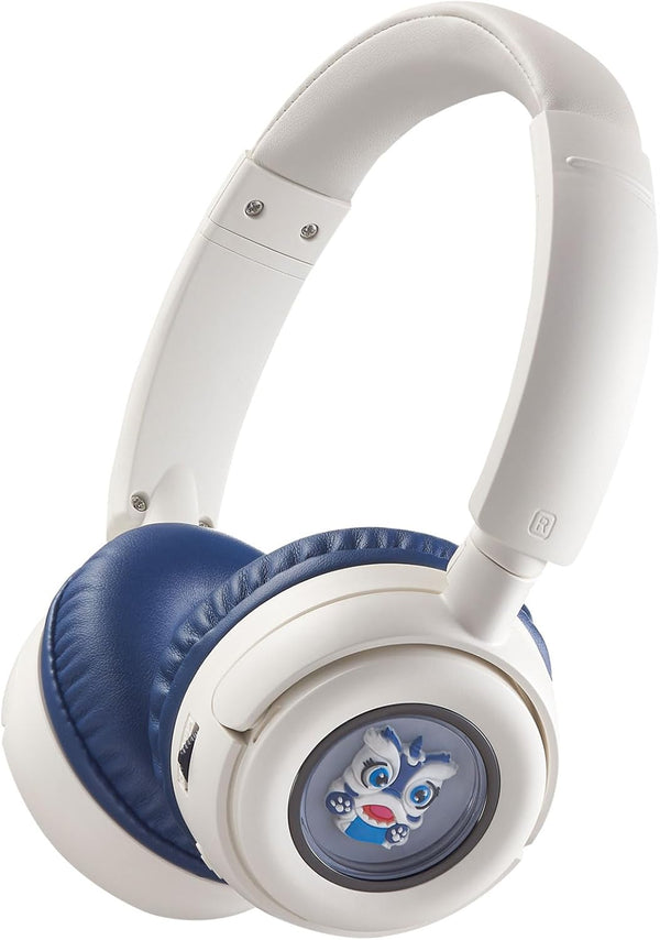 Wireless On-Ear Headphones Bluetooth with Microphone, Lightweight Foldable Wireless Headphones, Built-in LED Lights, FM