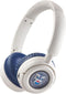Wireless On-Ear Headphones Bluetooth with Microphone, Lightweight Foldable Wireless Headphones, Built-in LED Lights, FM