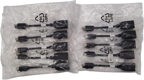 Lot of 10 Dell Mini DisplayPort Male to Display Port Female Adapter DP/N 00FKKK (10 PCS)
