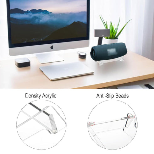 TXEsign Desktop Stand Compatible with Charge 5, Charge 4, Charge 3 Bluetooth Speaker, Acrylic Table Holder Speaker