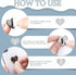 12 Pcs Cell Phone Charm Hook Rings, Adhesive Finger Grip Loop Stand for Cell Phone Tablet DIY Accessories