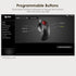 SANWA Bluetooth 5.1 Wireless Ergonomic Trackball Mouse, Finger Control Roller Ball, 3 Device Switch, Silent Programmable