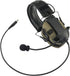 Microphone & PTT for Walker's Razor Noise Cancelling Headphones, Airsoft (Black)