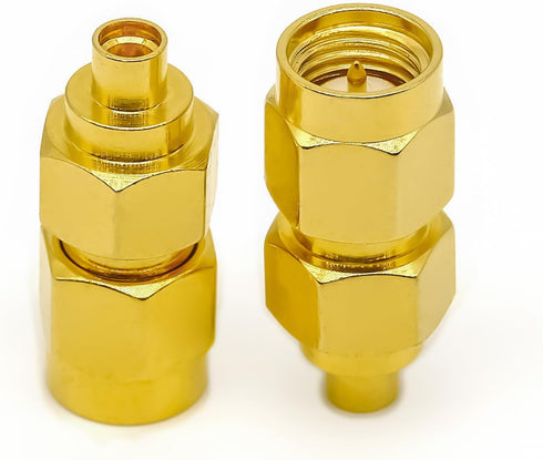 2PCS SMA to MMCX Adapter, SMA Male to MMCX Female Coax Connector for Audio and Video