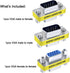 DTECH 3-Pack VGA Connector Female to Female Gender Changer, Male to Female Adapter, Male to Male Coupler