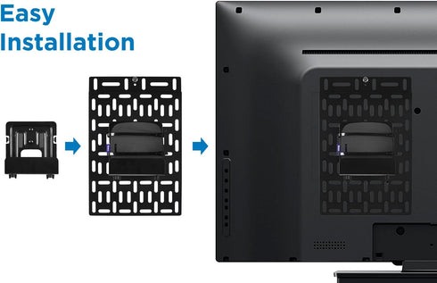 Mount-It! Cable Box Mount Behind TV | Adjustable Universal Mounting Bracket for Streaming Devices, Router, Modem, DVD |
