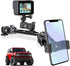 Bronco Phone Mount with Camera Mount, 360° Adjustment Metal Dashboard Cell Phone Mount for Ford Bronco 2021+