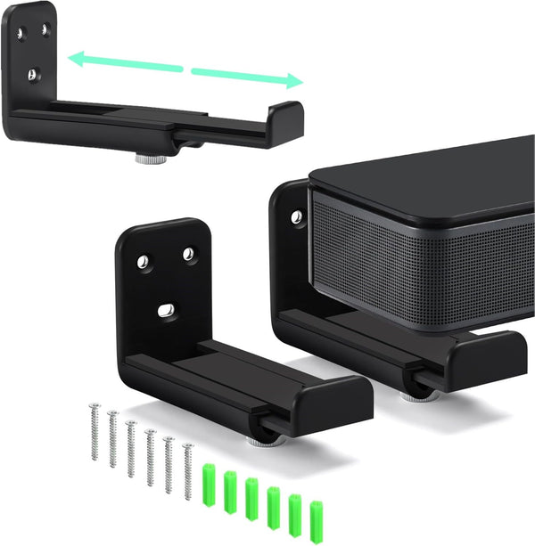 KECHICHENGYUN Soundbar Wall Mount,Easy to Install Anti Drop Universal Sound bar Mounts under