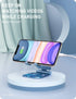 i-Blason Cell Phone Stand for Desk - Foldable Holder Fits All Smart Phones, iPhone 16 15 14 13 Pro Max, Blue