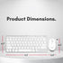 Macally USB Wired Keyboard and Mouse Combo for Mac & PC, Compact Small Keyboard for MacBook Pro/Air