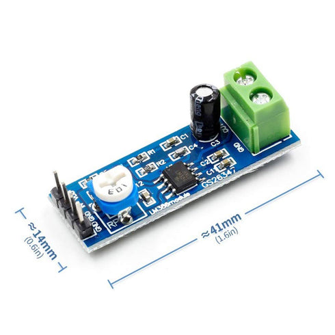 10pcs LM386 200 Times Gain Audio Power Module for Arduino EK1236, Mono Power Amplifier 5V-12V