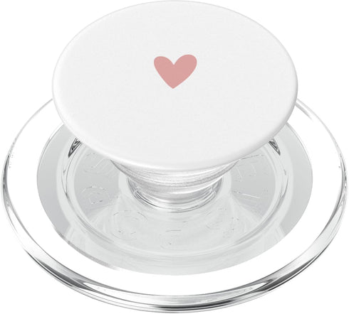 PopSockets MagSafe PopGrip for iPhone - Rose White Minimalist Heart