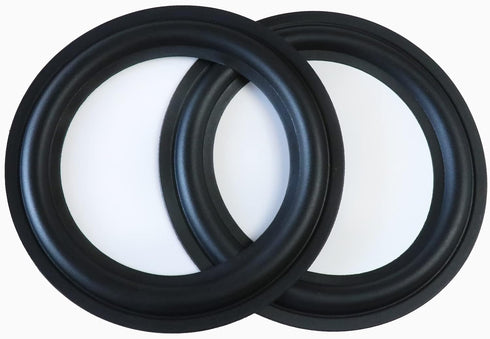 Rubber Ring 2PCS 6.5 Inch Black Speaker Foam Edge Surround Rings Repair Kit for DIY Speaker Repair