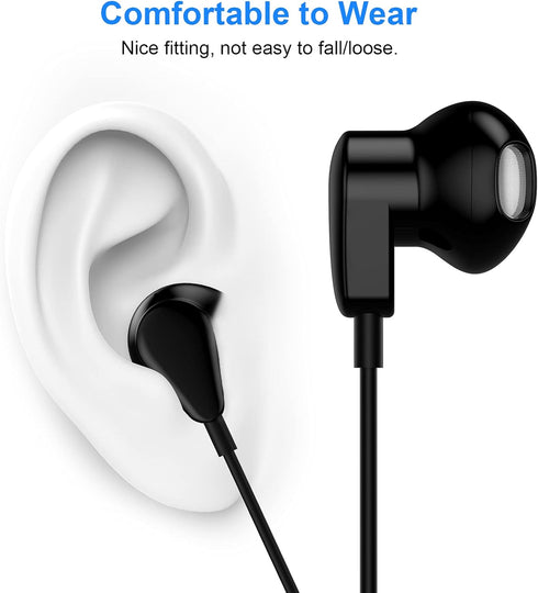 USB C Headphone for iPhone 15 Pro Max, Galaxy S24 S23 S22 S21 S20, Type C Earphone with Mic, Noise Canceling, Wired