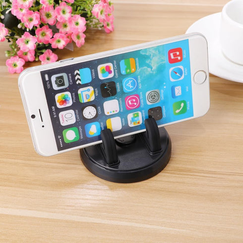 Hemobllo 360 Car Phone Holder Dashboard Mount Rotatable Silicone Cell Phone Stand for Car Navigation Horizontal