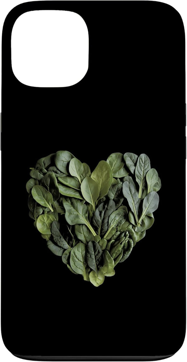 Spinach Heart Design Vegetable Spinach Heart Case for iPhone 13