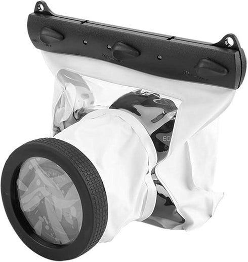 Waterproof Housing Bag for DSLR Cameras, Full Sealed Underwater Case, 20M Anti Shock Bag for Nikon (White)