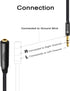 Devinal 1/4" Female to 3.5mm Cable, 6.35mm Female to 3.5mm (1/8" inch) Stereo Headphone Adapter, Quarter inch Female