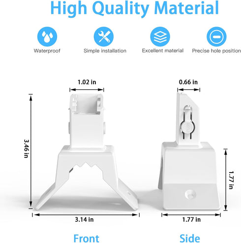 Wall Corner Mount for Eufy SoloCam S340, 360° Adjustable Bracket for Right-Angled Wall, Indoor/Outdoor Security