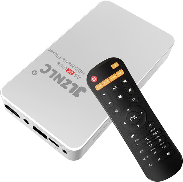 JLZNLC 4K Ultra HD Media Player & HDD Enclosure 2-in-1,Digital Signage, Play H.265/HEVC